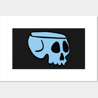 Lil' Blue Skull Posters and Art